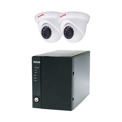 Kit Nuuo / Honeywell incluye NVR NE2020 y 2 cámaras IP HED1PR3